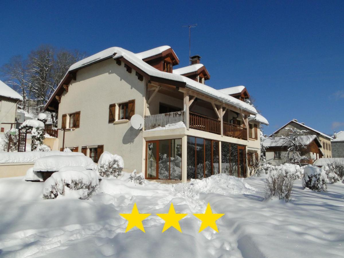 Gite 829 Montagnes Du Jura Avec Spa Et Sauna Classe 3 Etoiles Foncine-le-Haut Kültér fotó